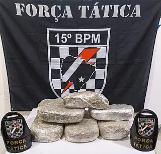 Força Tática apreende 5,5 quilos de maconha em ônibus em Maracaju