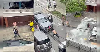 VÍDEO: Briga de trânsito com extintor e pancadaria viraliza na capital do Peru