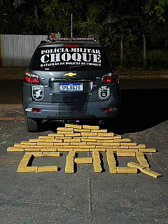 Choque prende jovem e apreende 65 kg de maconha no Jardim Santa Emília