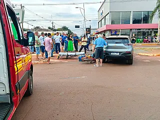 Mulher morre em acidente entre bike elétrica e carro em Rio Brilhante