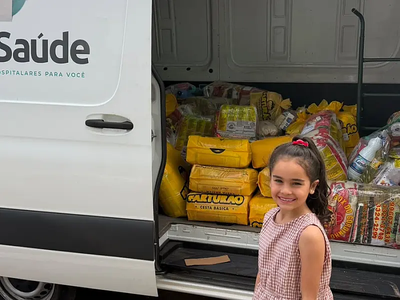 Eva troca presentes por arrecadação de cestas e doação a Associação Juliano Varela