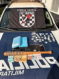 Perseguição termina com tiros, dois presos e cocaína apreendida na Capital