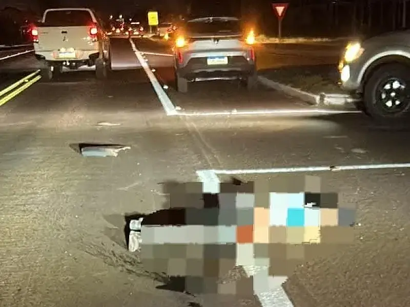 Mulher morre atropelada e marido é preso sob suspeita em Ponta Porã