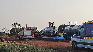 Jovem morreu ao tentar pegar celular que caiu em caminhão tanque na BR-163