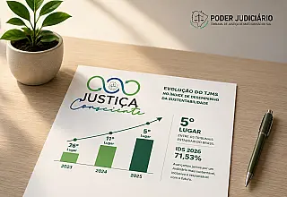 TJMS avança da 26ª para a 5ª posição e se destaca em sustentabilidade