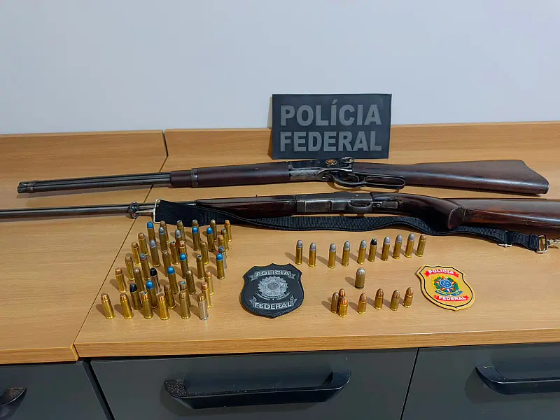 PF faz operação contra grupo suspeito de abastecer mercado ilegal de armas em MS