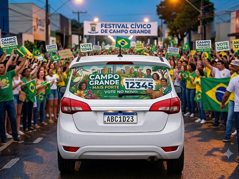 Carros de aplicativo não podem exibir adesivos de candidatos, decide TSE