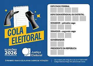Já fez sua colinha? Eleitores vão às urnas neste domingo para escolher cinco cargos