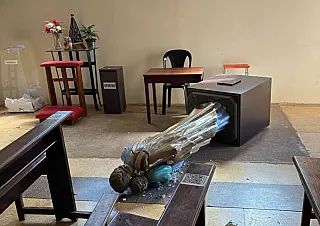 Homem é liberado após destruir imagem de São José em igreja de Cassilândia