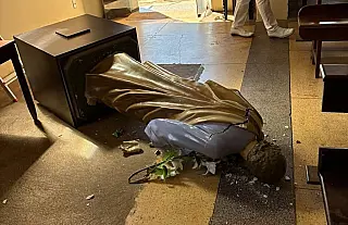 Imagem de São José é destruída após vandalismo em igreja de Cassilândia