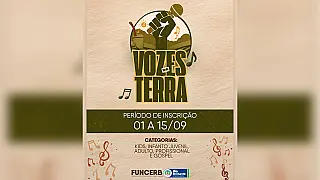 Vozes da Terra abre inscrições em Rio Brilhante com R$ 7,2 mil em prêmios