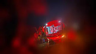 Ônibus com 37 passageiros que saiu de Campo Grande sofre acidente na BR-163