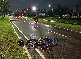 Agora: Pedestre é atropelado por moto e perde parte da perna na Gury Marques