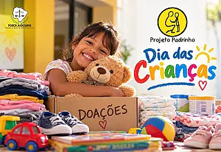 Quer ajudar? Projeto Padrinho recebe doações para campanha do Dia das Crianças