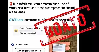 Eleitores se assustam com aviso de “faltou” após votação, e TRE-MS explica atualização