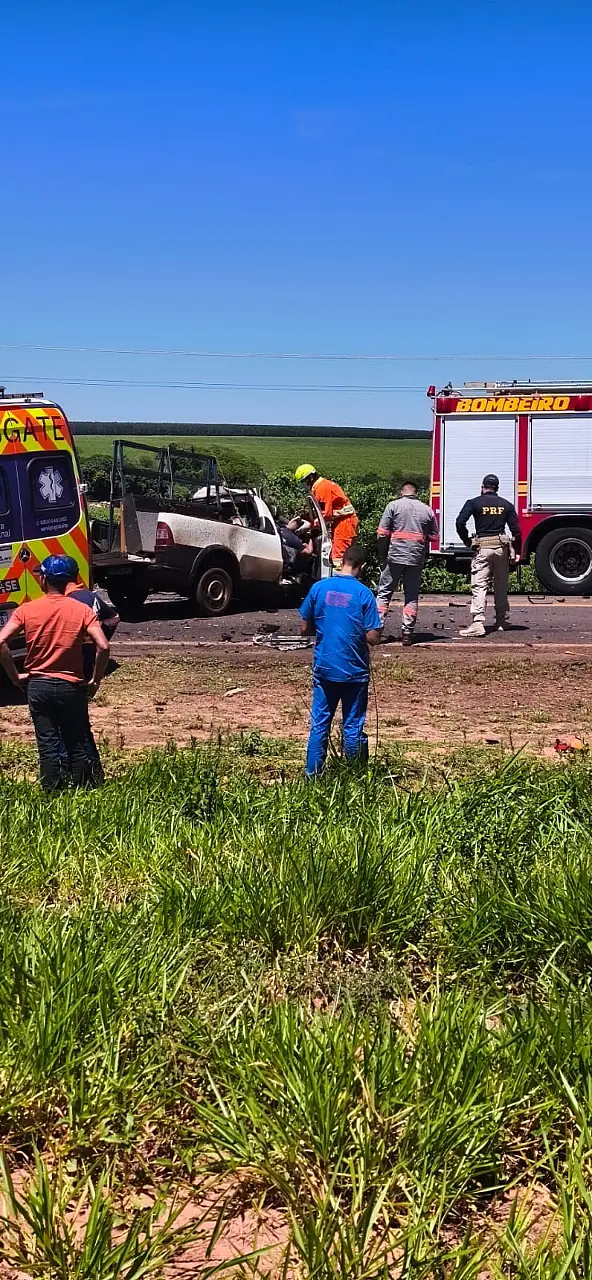 Rodovia BR-163 é liberada em Naviraí após colisão frontal que resultou em morte