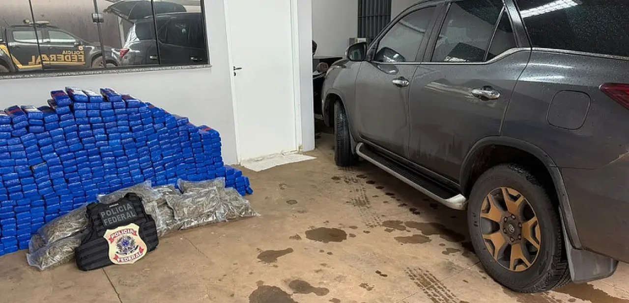 Polícia Federal prende suspeito e apreende quase 500 quilos de entorpecentes em Ponta Porã