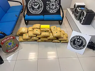 Três são presos e PF apreende 43 quilos de drogas em Corumbá