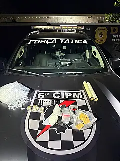 Força Tática prende homem com cocaína e maconha no Jardim Uirapuru