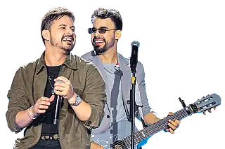 Donos de “Aí Eu Chorei”, Clayton e Romário fazem show em Campo Grande