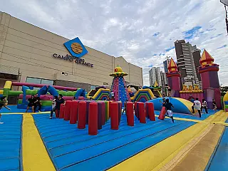 Maior parque inflável da América Latina tem 22 atrações em Campo Grande